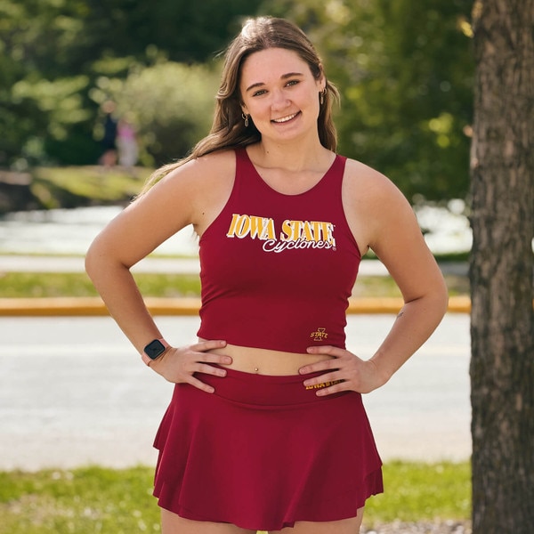 ZooZatz Iowa State Cyclones Cardinal Cropped Tank